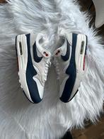 Nieuwe Nike Air Max 1 LX obsidian blauw wit rood maat eu 38, Nieuw, Blauw, Ophalen of Verzenden, Sneakers of Gympen