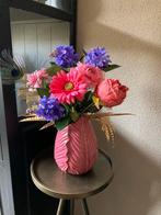 Cadeau tip Zijden bloemen in vaasje Set Zijdebloem, Ophalen of Verzenden, Nieuw
