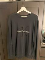 Calvin Klein Donkerblauwe Sweater, Ophalen, Zo goed als nieuw, Maat 52/54 (L), Blauw