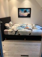 Boxspring met 2 matrassen (80x220cm), Huis en Inrichting, Slaapkamer | Bedden, Ophalen, Tweepersoons, Zo goed als nieuw, 180 cm