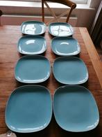 8x Vintage Ikea 365+ Susan Pyrke borden, turquoise blauw, Huis en Inrichting, Keuken | Servies, Ophalen of Verzenden, Zo goed als nieuw