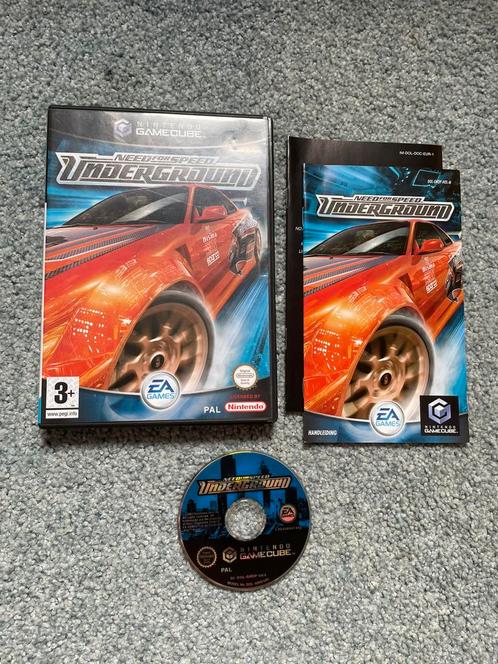 Need for Speed Underground met garantie, Spelcomputers en Games, Games | Nintendo GameCube, Zo goed als nieuw, Racen en Vliegen