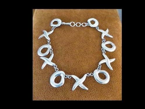 Bijzonder 3 cm Breed Mexicaanse Design Zilveren Collier!, Sieraden, Tassen en Uiterlijk, Antieke sieraden, Ketting, Zilver, Verzenden