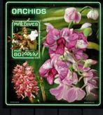 maldives 2018 pf blok orchideeën bloemen orchids flowers 1, Ophalen of Verzenden, Postfris, Dier of Natuur