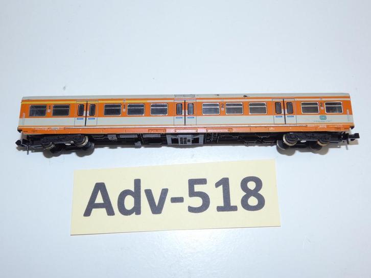 Adv-518 N Spoor S bahn Personenwagon 3141 Minitrix, Hobby en Vrije tijd, Modeltreinen | N-Spoor, Gebruikt, Wagon, Gelijkstroom