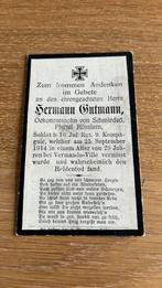WO1 duitse militair bidprentje, Verzamelen, Verzenden