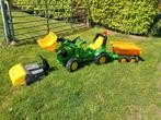 Rolly toys John deere 7930, Joskin kiepwagen,  Tracsweeper, Ophalen, Zo goed als nieuw, Overige merken, Met kar of aanhanger