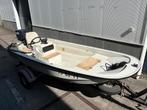 Boston whaler 11 ft 30 pk Yamaha incl. trailer, Watersport en Boten, Vis- en Consoleboten, Ophalen, Zo goed als nieuw, 30 tot 50 pk