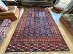 Handgeknoopt vintage Perzisch  Bochara tapijt 185  272, Crème, Digital8, Bochara Klassiek Oosters Tribal Warm rood, 150 tot 200 cm