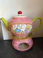 Theepot met Theelicht, Huis en Inrichting, Keuken | Servies, Keramiek, Overige typen, Ophalen of Verzenden, Zo goed als nieuw