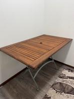 Houten tuintafel met parasolgat, Tuin en Terras, Ophalen, Gebruikt, Rechthoekig, Hout