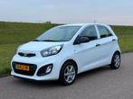 Kia Picanto 1.0 Cvvt 5-DRS 2013 Wit Airco Nieuwe APK, Voorwielaandrijving, Euro 5, Stof, Zwart