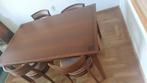 Hele nette kersen eettafel + stoelen, Huis en Inrichting, Ophalen, Zo goed als nieuw, Klassiek kersen, 4 tot 6 stoelen