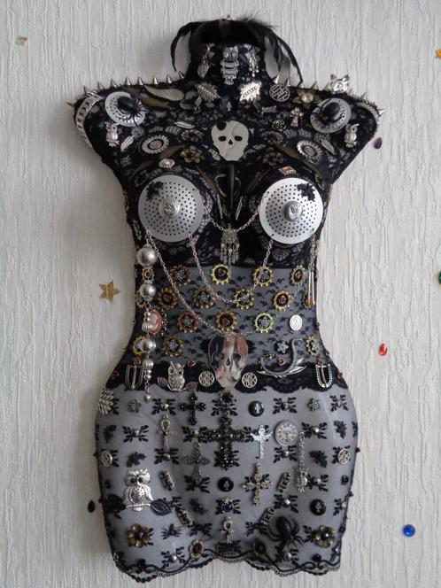 Gothic / Steampunk Wanddecoratie Vrouw Nr GWTV 1, Huis en Inrichting, Woonaccessoires | Wanddecoraties, Nieuw, Ophalen