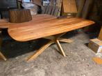 Eettafel in 200 & 240 of 280 x 100 houten matrixpoot hoge ko, Huis en Inrichting, Tafels | Eettafels, Ophalen, Vijf personen of meer