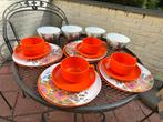 Retro vintage servies kommen borden mokken, Ophalen of Verzenden, Overige stijlen, Bord(en)