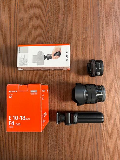 Sony E 10-18mm lens + Sony 16-50mm kitlens + Wireless Grip, Audio, Tv en Foto, Videocamera's Digitaal, Zo goed als nieuw, Overige typen