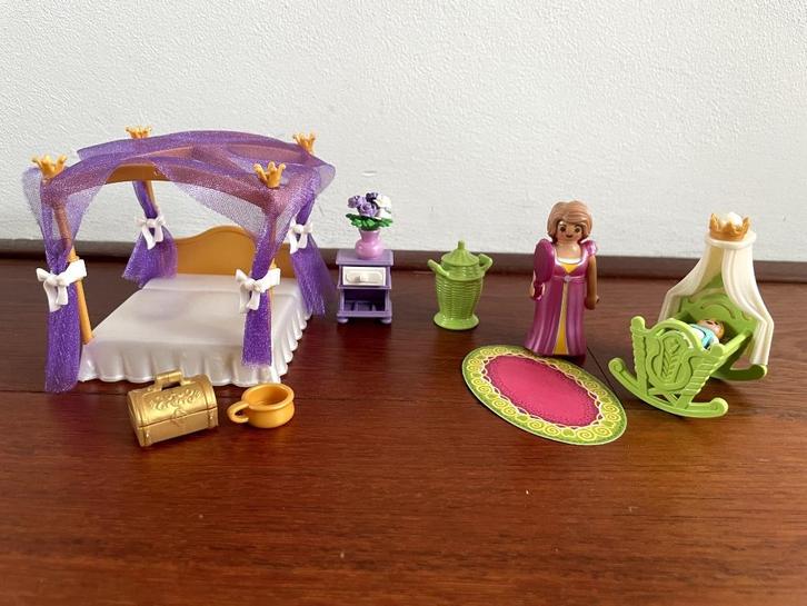 Playmobil 6851 - Koninklijke slaapkamer met hemelbed, Kinderen en Baby's, Speelgoed | Playmobil, Gebruikt, Complete set, Ophalen of Verzenden