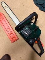 Motorkettingzaag. compleet met zaagoverall en olie en Aspen, Doe-het-zelf en Verbouw, Gereedschap | Zaagmachines, Ophalen, 70 mm of meer