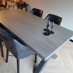 Goossens eettafel 2x1m incl. 4 leatherlook stoelen, Huis en Inrichting, 200 cm of meer, 100 tot 150 cm, Rechthoekig, Vier personen