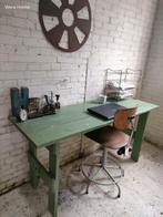 Groene tafel inklapbaar hout markttafel legertafel, Ophalen of Verzenden