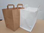 Papieren tassen, snacktassen, take-away tassen, 26x17x26 cm., De Boekengraaf, Nieuw, Ophalen of Verzenden, Bourgondischestraat 15 in Grave