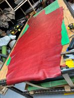 Rode kleur patina-vintage halve huid 1.5mm dikte soepel A-31, Leer of Kunstleer, Ophalen of Verzenden, Zo goed als nieuw, 30 tot 120 cm