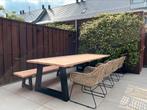 Douglas/steigerhouten tuintafels met industriële poten, Tuin en Terras, Verzenden, Nieuw, Rechthoekig, Hout