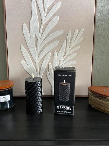 Mansion LED kaarsen zwart (15cm) beschikbaar voor biedingen