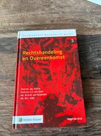 Rechtshandeling en Overeenkomst 9e druk, Ophalen of Verzenden, Zo goed als nieuw, Wolters Kluwer