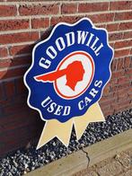 Tof en groot decoratief emaille bord Goodwill Used Cars., Verzamelen, Merken en Reclamevoorwerpen, Ophalen of Verzenden, Gebruikt