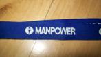 Keycord Manpower  blauw/wit, Verzamelen, Ophalen of Verzenden, Merk, Zo goed als nieuw