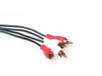 Tulp audio kabel 2x2 Tulp male (RCA stereo) 2,5 meter, Audio, Tv en Foto, Audiokabels en Televisiekabels, Nieuw, 2 tot 5 meter