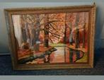 Bostafereel schilderij achter glas met lijst 5334,5cm, Ophalen