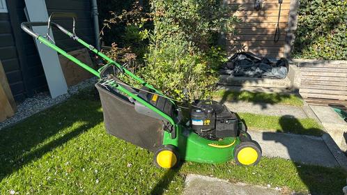 Zeer mooie en unieke john deere R43 grasmaaier, Tuin en Terras, Grasmaaiers, Zo goed als nieuw, Benzine-grasmaaier, 40 t/m 49 cm