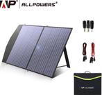 Zonnepaneel - Opvouwbaar zonnepaneel -18V - 100W - Zwart, Caravans en Kamperen, Verzenden, Nieuw