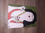 schilderij fat lady dikke dame, Antiek en Kunst, Kunst | Schilderijen | Modern, Ophalen of Verzenden