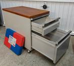 Retro Stalen Archiefkast met Mappen, Huis en Inrichting, Kasten | Roldeurkasten en Archiefkasten, Ophalen, Minder dan 50 cm, Gebruikt