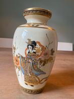 Japanse Satsuma-vaas met Geisha motief 26cm, Ophalen of Verzenden