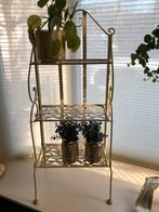 Brocante plantenrek - 3 etages - oud beige, Ophalen, Gebruikt