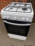 Indesit 4-pits Gasfornuis, Gebruikt, Gas, Vrijstaand, 85 tot 90 cm