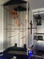 Mooie en zeer aparte grote vogelkooi, Ophalen, Zo goed als nieuw, Metaal, Vogelkooi