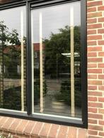 Mooie brede luxaflex zwart met zandkleurig band IZGS, Ophalen, Gebruikt, Zwart, 150 tot 200 cm