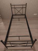 Bed frame zwart metaal 90x200, Ophalen, 90 cm, Eenpersoons, Zwart