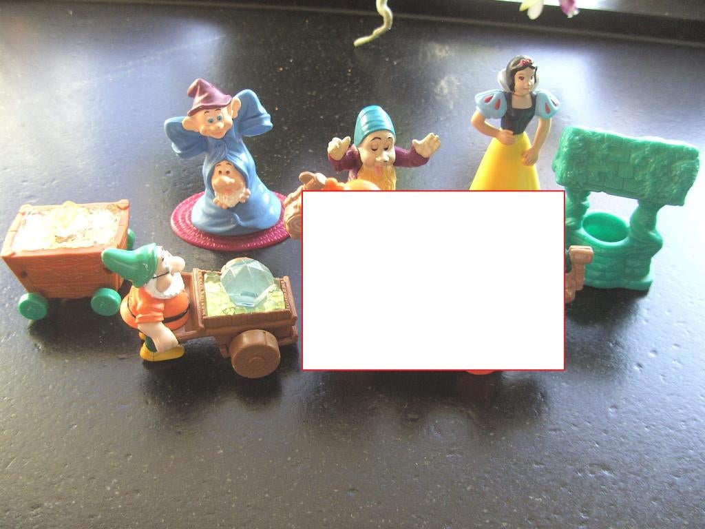 Losse items McDonalds happy Meal Sneeuwwitje uit 1993, Verzamelen, Ophalen of Verzenden, Sneeuwwitje of Doornroosje, Zo goed als nieuw