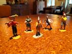 5 Elastolin figuren van 2 Ridders, 1 vrouwtje, 2 muzikanten, Ophalen of Verzenden