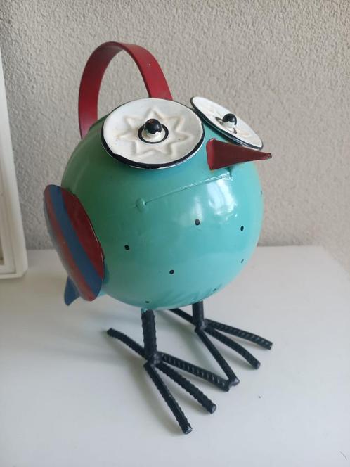 Superleuke metalen vogel watergieter, Antiek en Kunst, Kunst | Designobjecten, Ophalen of Verzenden
