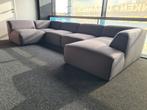 Nieuwe mega modulaire bank grijs structuurstof, Huis en Inrichting, Ophalen of Verzenden, Nieuw, 150 cm of meer, Vierpersoons of meer