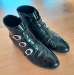 Zwarte Durea laklaarzen, maat 6, wijdte H, Verzenden, Zo goed als nieuw, Zwart