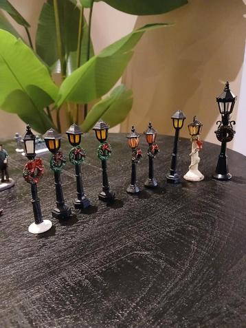 Kerstdorp lantaarnpalen set  beschikbaar voor biedingen